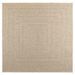 Tapis ZIZUR beige 200x200 cm aspect de jute intérieur extérieur - Photo n°2