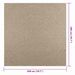 Tapis ZIZUR beige 200x200 cm aspect de jute intérieur extérieur - Photo n°9