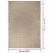 Tapis ZIZUR beige 200x290 cm aspect de jute intérieur extérieur - Photo n°9