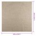 Tapis ZIZUR beige 240x240 cm aspect de jute intérieur extérieur - Photo n°9