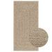 Tapis ZIZUR beige 60x110 cm aspect de jute intérieur extérieur - Photo n°1