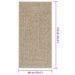 Tapis ZIZUR beige 60x110 cm aspect de jute intérieur extérieur - Photo n°9