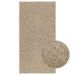 Tapis ZIZUR beige 60x110 cm aspect de jute intérieur extérieur - Photo n°1