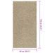 Tapis ZIZUR beige 60x110 cm aspect de jute intérieur extérieur - Photo n°9