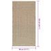 Tapis ZIZUR beige 80x150 cm aspect de jute intérieur extérieur - Photo n°9