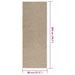 Tapis ZIZUR beige 80x200 cm aspect de jute intérieur extérieur - Photo n°9