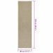 Tapis ZIZUR beige 80x250 cm aspect de jute intérieur extérieur - Photo n°9