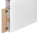 Tête de lit 3 niches bois blanc et chêne clair Nomade 160 cm - Photo n°2