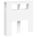 Tête de lit à LED blanc 100x18,5x103,5 cm bois d'ingénierie - Photo n°1