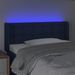 Tête de lit à LED Bleu 93x16x78/88 cm Tissu - Photo n°4