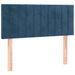 Tête de lit à LED Bleu foncé 80x5x78/88 cm Velours - Photo n°1