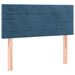 Tête de lit à LED Bleu foncé 80x5x78/88 cm Velours - Photo n°1