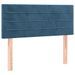 Tête de lit à LED Bleu foncé 90x5x78/88 cm Velours - Photo n°1