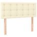 Tête de lit à LED Crème 100x5x78/88 cm Similicuir - Photo n°1
