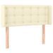 Tête de lit à LED Crème 103x16x78/88 cm Similicuir - Photo n°1