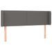 Tête de lit à LED Gris 147x16x78/88 cm Similicuir - Photo n°1