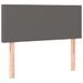 Tête de lit à LED Gris 90x5x78/88 cm Similicuir - Photo n°1
