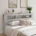 Tête de lit à LED gris béton 200x18,5x103,5cm bois d'ingénierie - Photo n°11