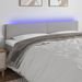 Tête de lit à LED Gris clair 180x5x78/88 cm Tissu - Photo n°1