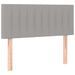 Tête de lit à LED Gris clair 90x5x78/88 cm Tissu - Photo n°1