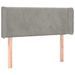 Tête de lit à LED Gris clair 93x16x78/88 cm Velours - Photo n°1