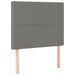 Tête de lit à LED Gris foncé 100x5x118/128 cm Tissu - Photo n°1