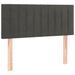 Tête de lit à LED Gris foncé 100x5x78/88 cm Velours - Photo n°1