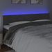 Tête de lit à LED Gris foncé 200x5x78/88 cm Velours - Photo n°3