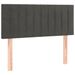 Tête de lit à LED Gris foncé 80x5x78/88 cm Velours - Photo n°1