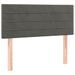 Tête de lit à LED Gris foncé 80x5x78/88 cm Velours - Photo n°1