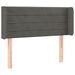 Tête de lit à LED Gris foncé 83x16x78/88 cm Velours - Photo n°1