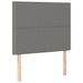 Tête de lit à LED Gris foncé 90x5x118/128 cm Tissu - Photo n°1