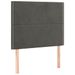 Tête de lit à LED Gris foncé 90x5x118/128 cm Velours - Photo n°1