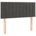 Tête de lit à LED Gris foncé 90x5x78/88 cm Velours - Photo n°1