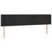 Tête de lit à LED Noir 163x16x78/88 cm Velours - Photo n°1