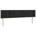 Tête de lit à LED Noir 203x16x78/88 cm Velours - Photo n°1