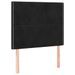 Tête de lit à LED Noir 80x5x118/128 cm Velours - Photo n°1