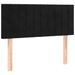 Tête de lit à LED Noir 80x5x78/88 cm Velours - Photo n°1