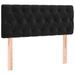 Tête de lit à LED Noir 90x7x78/88 cm Velours - Photo n°1