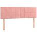 Tête de lit à LED Rose 144x5x78/88 cm Velours - Photo n°1