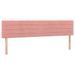 Tête de lit à LED Rose 160x5x78/88 cm Velours - Photo n°1