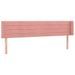 Tête de lit à LED Rose 183x16x78/88 cm Velours - Photo n°1
