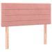 Tête de lit à LED Rose 80x5x78/88 cm Velours - Photo n°1