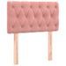 Tête de lit à LED Rose 80x7x78/88 cm Velours - Photo n°1