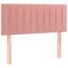 Tête de lit à LED Rose 90x5x78/88 cm Velours - Photo n°1