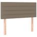 Tête de lit à LED Taupe 100x5x78/88 cm Tissu - Photo n°1