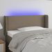 Tête de lit à LED Taupe 103x16x78/88 cm Tissu - Photo n°1