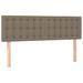 Tête de lit à LED Taupe 144x5x78/88 cm Tissu - Photo n°1