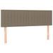 Tête de lit à LED Taupe 144x5x78/88 cm Tissu - Photo n°1