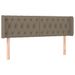 Tête de lit à LED Taupe 163x16x78/88 cm Tissu - Photo n°1